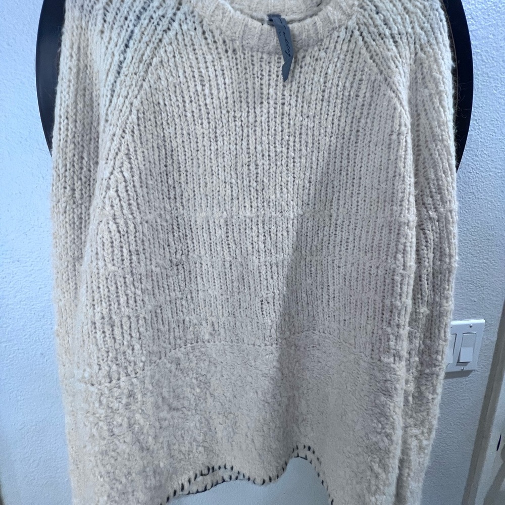 Raquel Allegra Sweater Oat Wool Size Womens XL EUC White - Picture 7 of 14